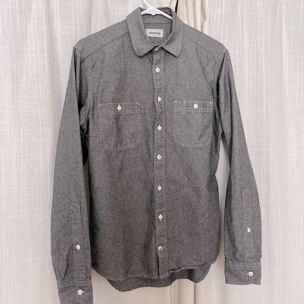 Taylor Stitch Denim Collared Shirt
